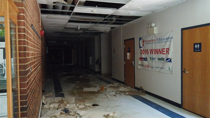 William Henry Middle School in Dover Condemned After Serious Storm Damage